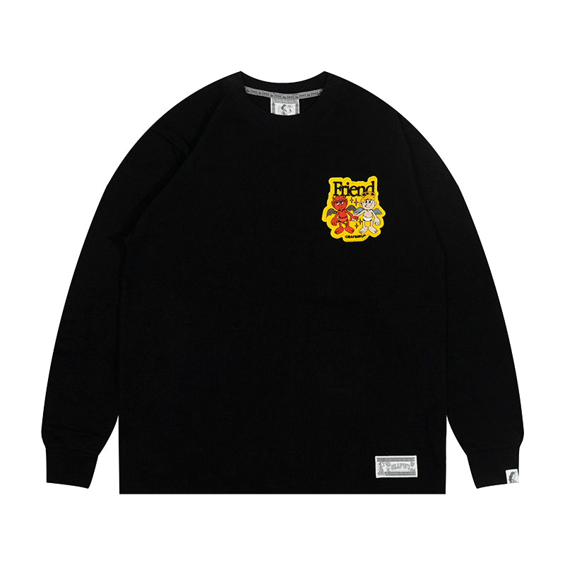 GRAF&WU 9 Relationships Character Embroidery Design Long-sleeves Shirt