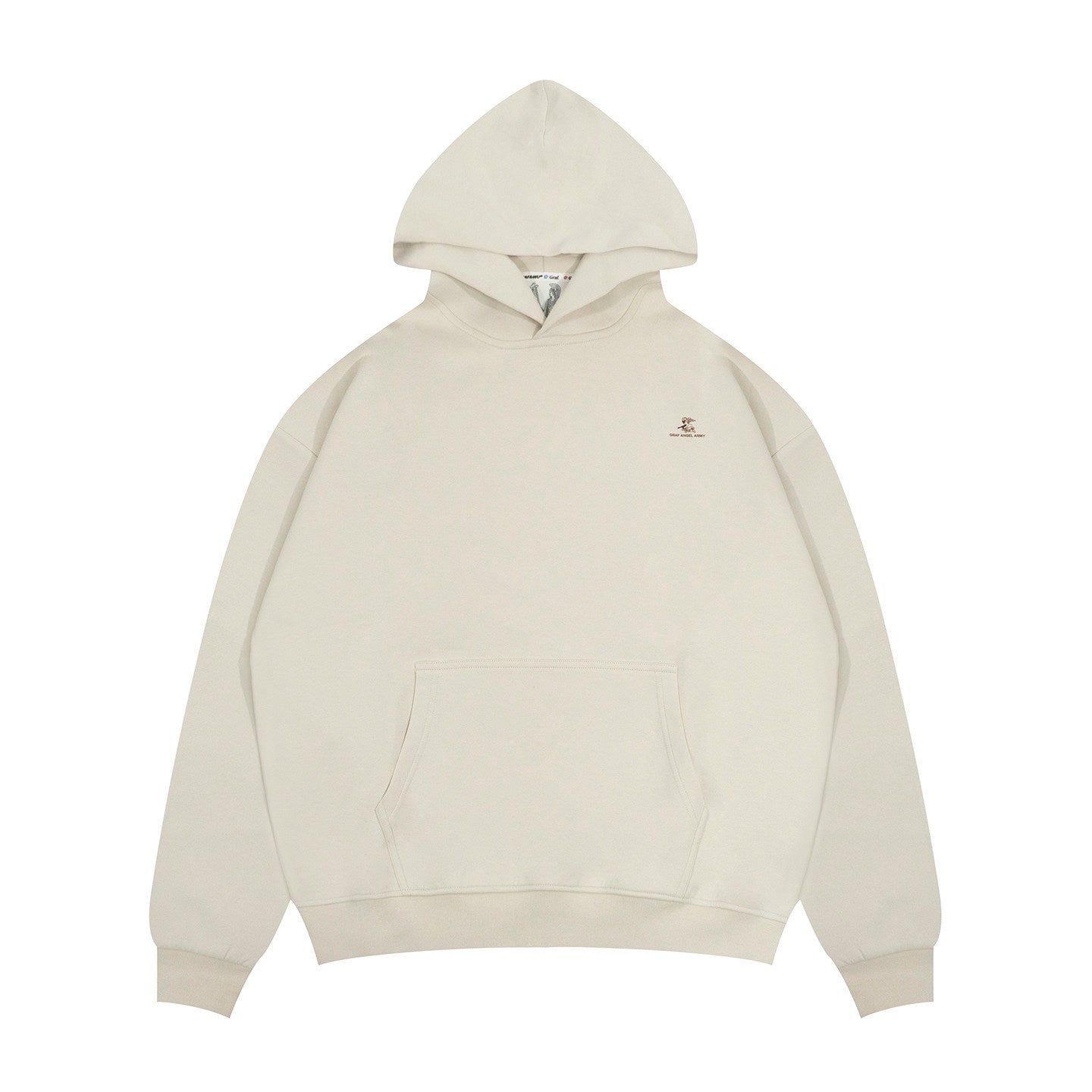 GRAF&WU Tiny Angel Cute Ghost Giraffe Fleece Cotton Hoodie