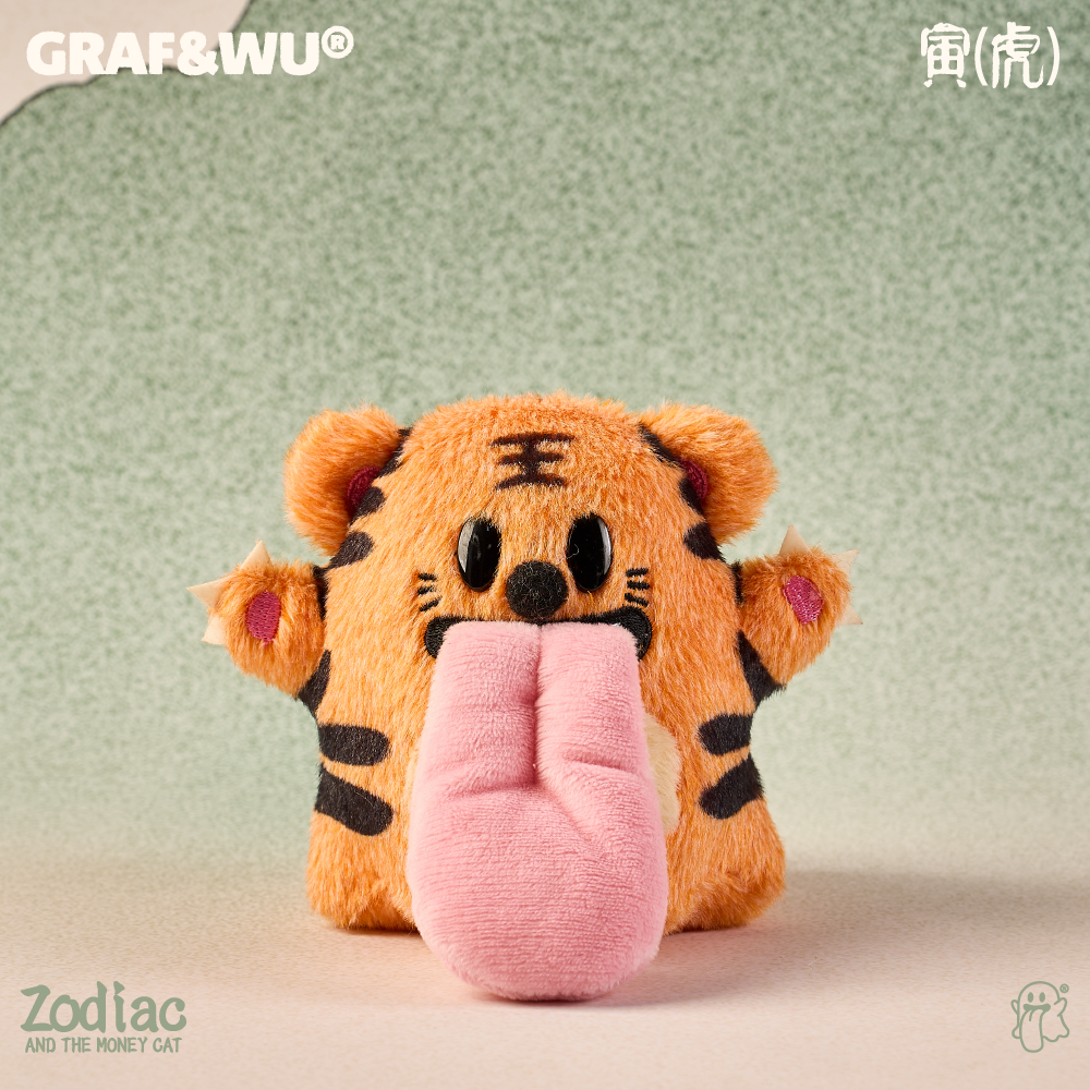 GRAF&WU Maneki-neko 12 Zodiac Signs Trend Bag Charm Plush Dolls