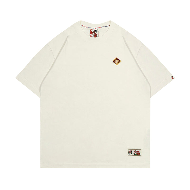 GRAFWU Square Colorful Graf Letter Embroidery T-Shirts
