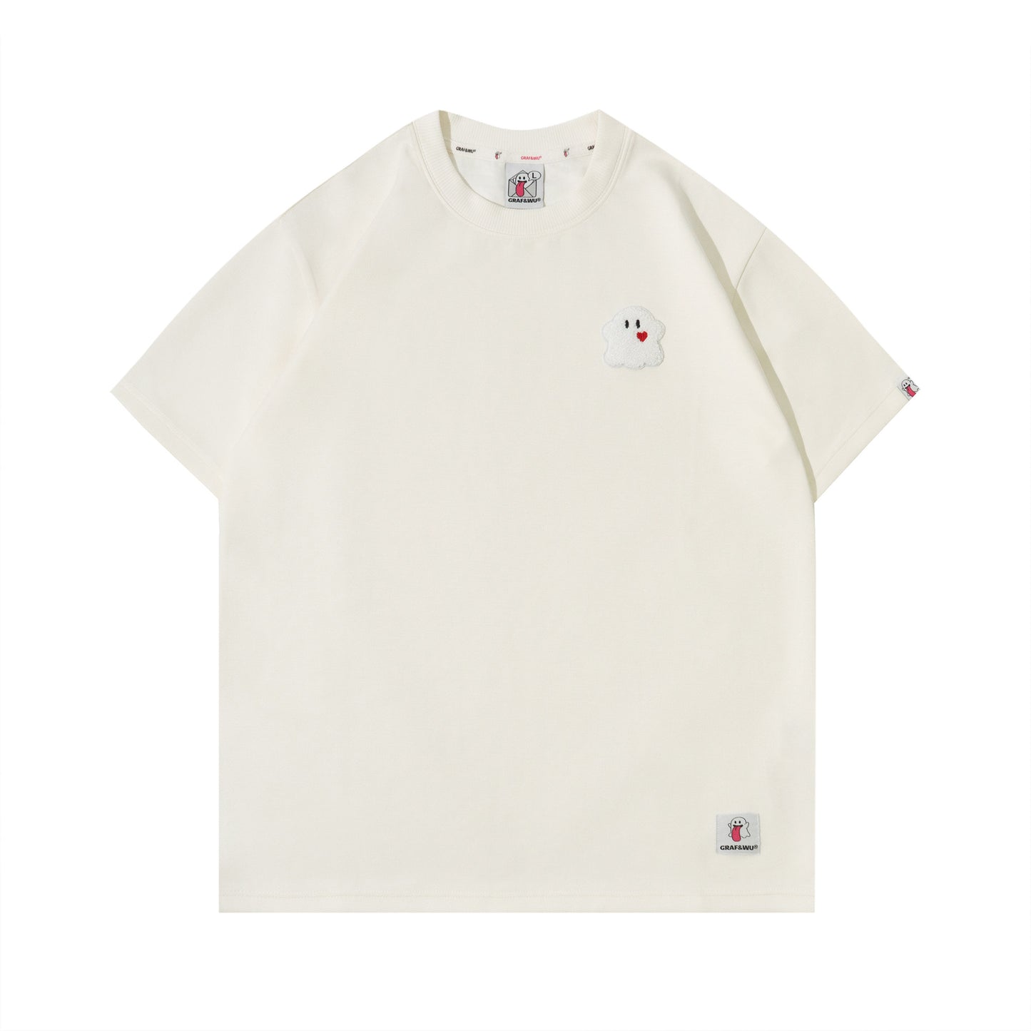 GRAF&WU Fashion Booghost Character Couple T-Shirt Valentine's Day Gifts