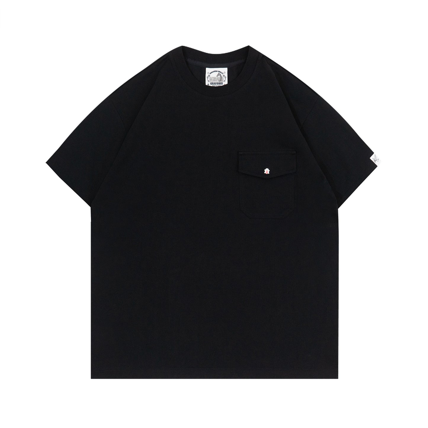 GRAF&WU Clean fit Style Fashion Pocket Design Cooling T-Shirt