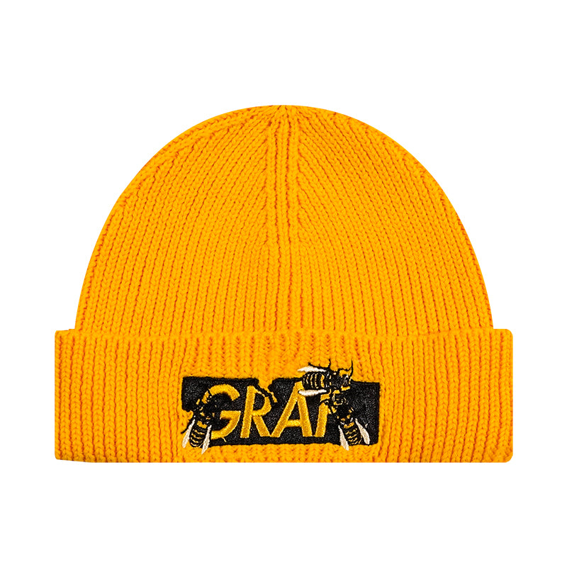 GRAF&WU Classic Colorful Embroidered Knitted Beanie