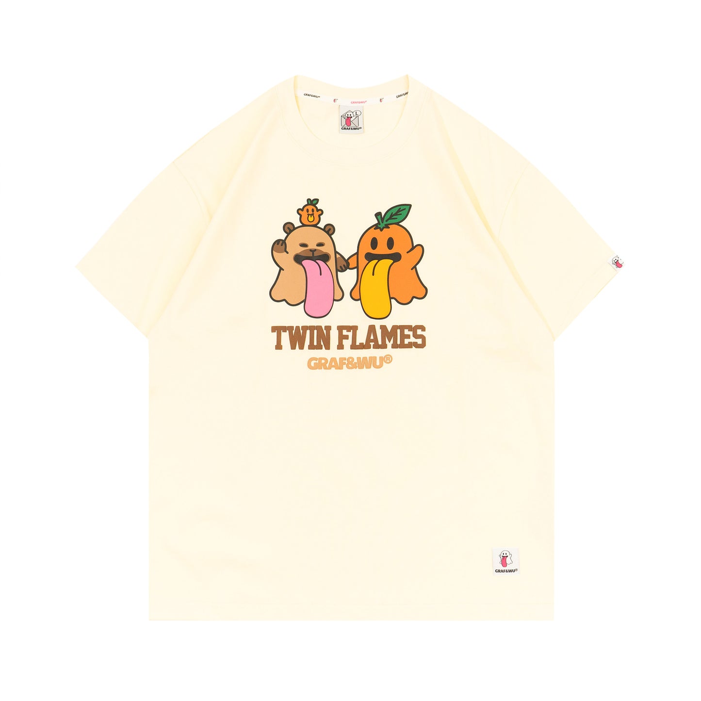 GRAF&WU TwinFlames Soul Mirror Ghost Couple T-Shirt