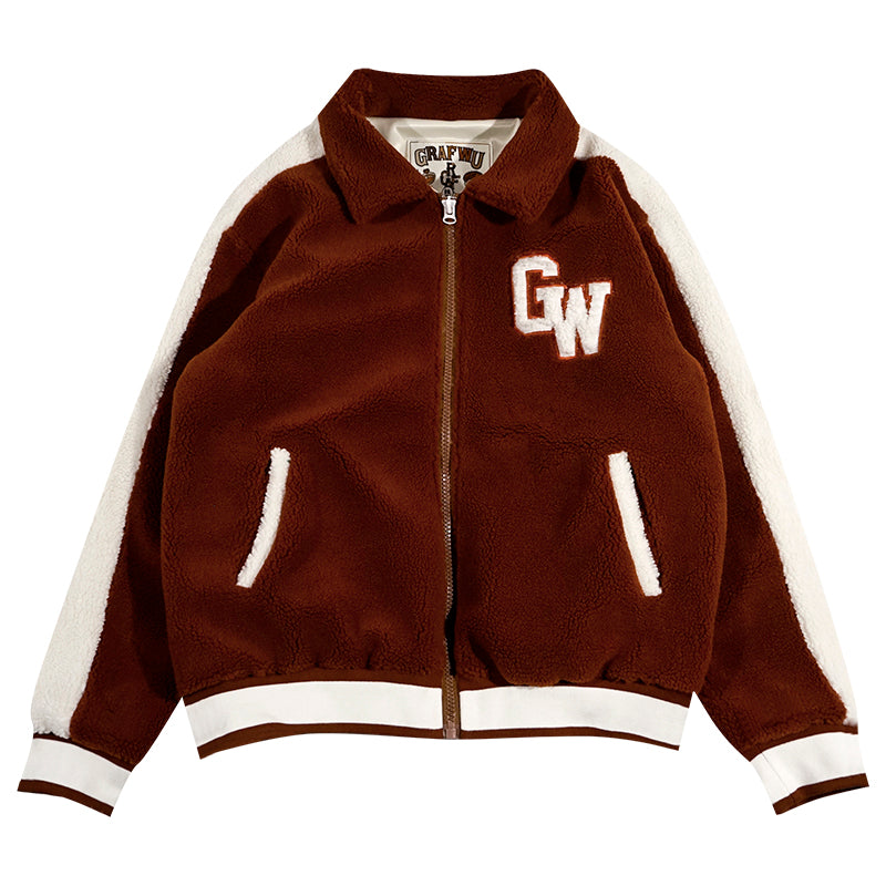 GRAF&WU Polar Fleece Coat Extra Thick Warm Unisex Jacket