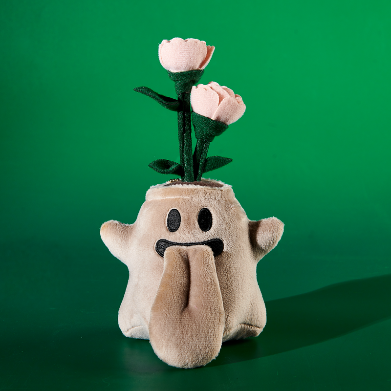 GRAF&WU Flower BooGhost Plush Bag Charm Cute Plant Ghost Hanging Decoration For Handbags And Backpacks