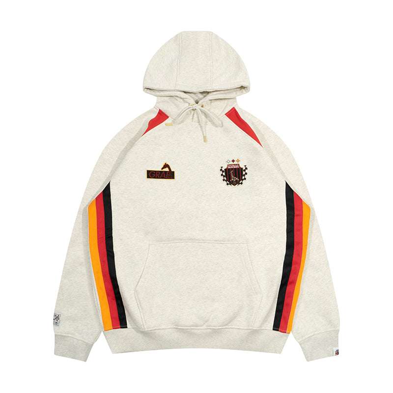 GRAF&WU Blokecore Football Team Floral Angel Devil Fleece Hoodie