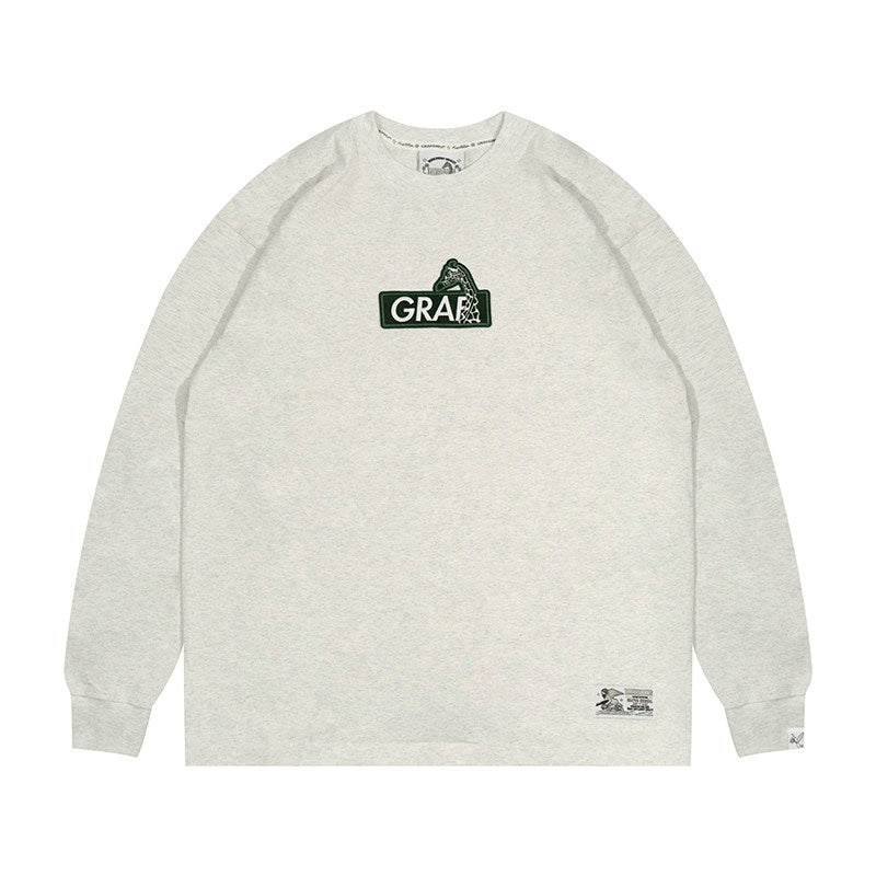 GRAF&WU Classic Giraffe Embroidered Long-Sleeve T-Shirt