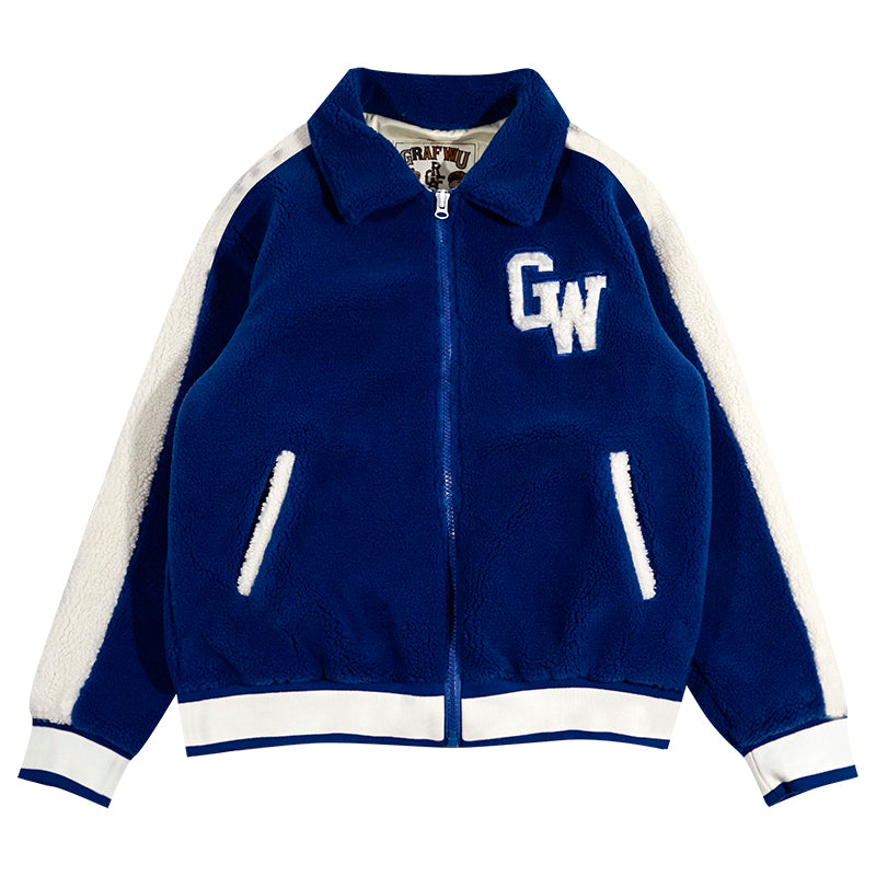 GRAF&WU Polar Fleece Coat Extra Thick Warm Unisex Jacket