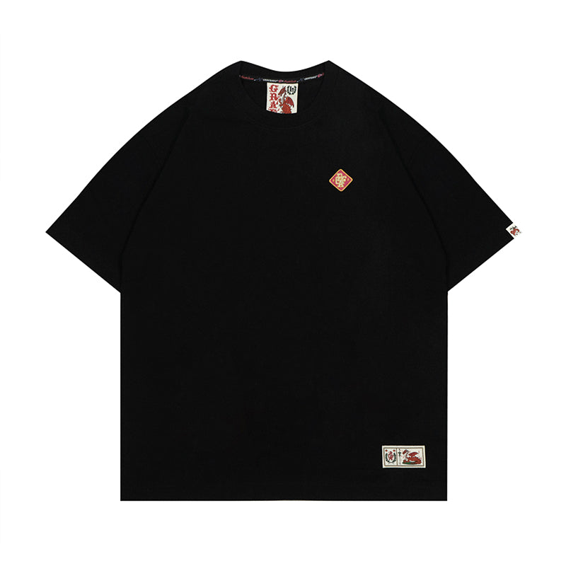 GRAFWU Square Colorful Graf Letter Embroidery T-Shirts