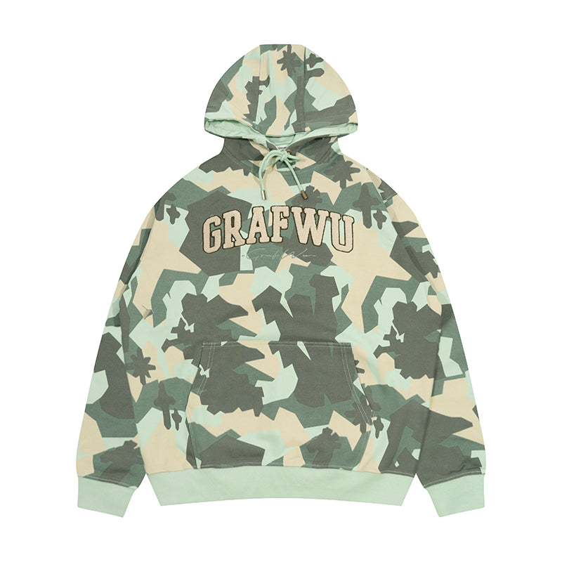 GRAF&WU Hidden Attack Multi-color Camouflage Oversize Hoodie