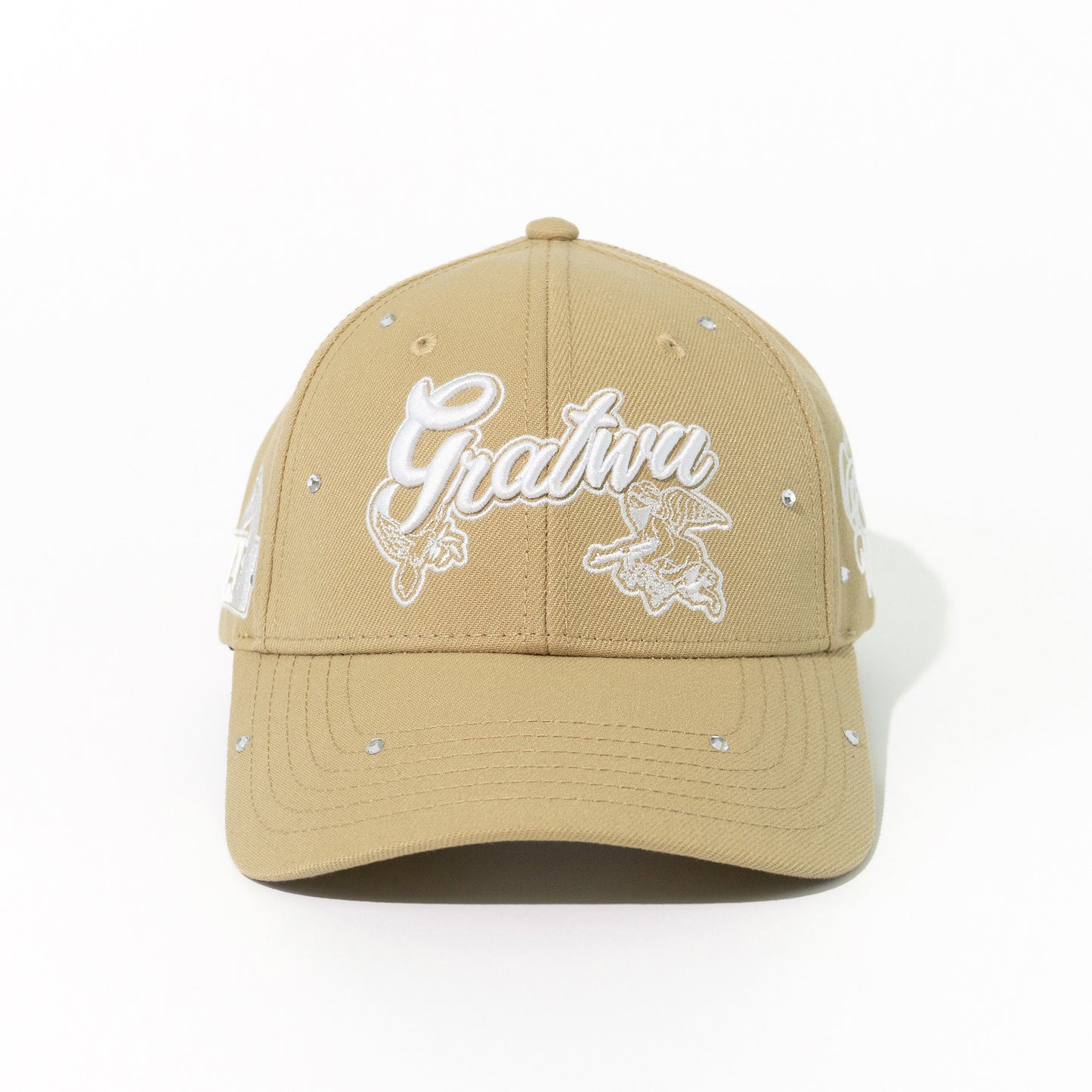 GRAF&WU Rhinestone AK47 Angel Baseball Cap Curved Brim Streetwear Hat