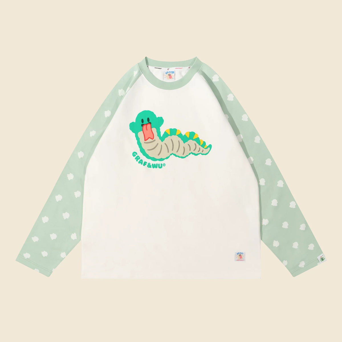 Chinese Zodiac Ghost Raglan Long Sleeve Tee | GRAF&WU