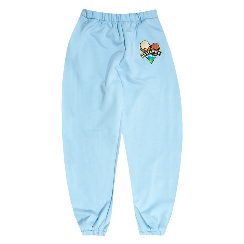 GRAF&WU Angel Goddess Ice Cream Vintage Women Casual Trousers