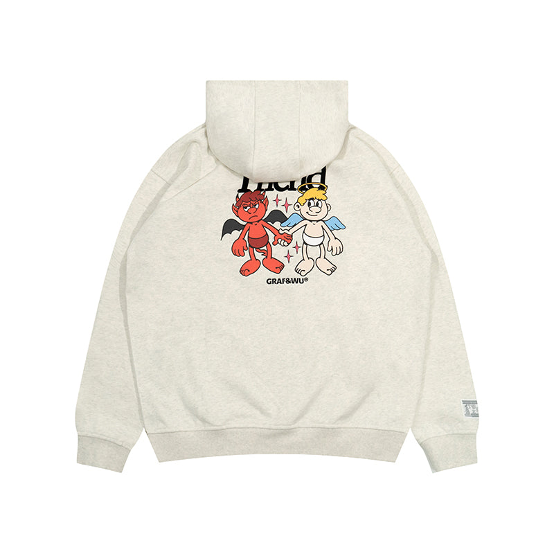 GRAF&WU 9 Relationships Love Family Friend Fleece Hoodie