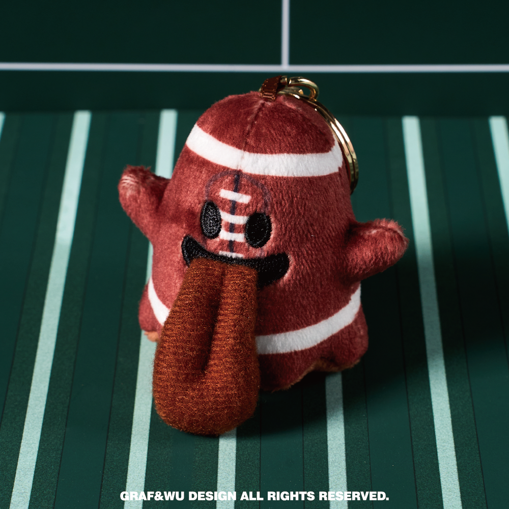 GRAF&WU Mini Sports Ball Ghost Keychain