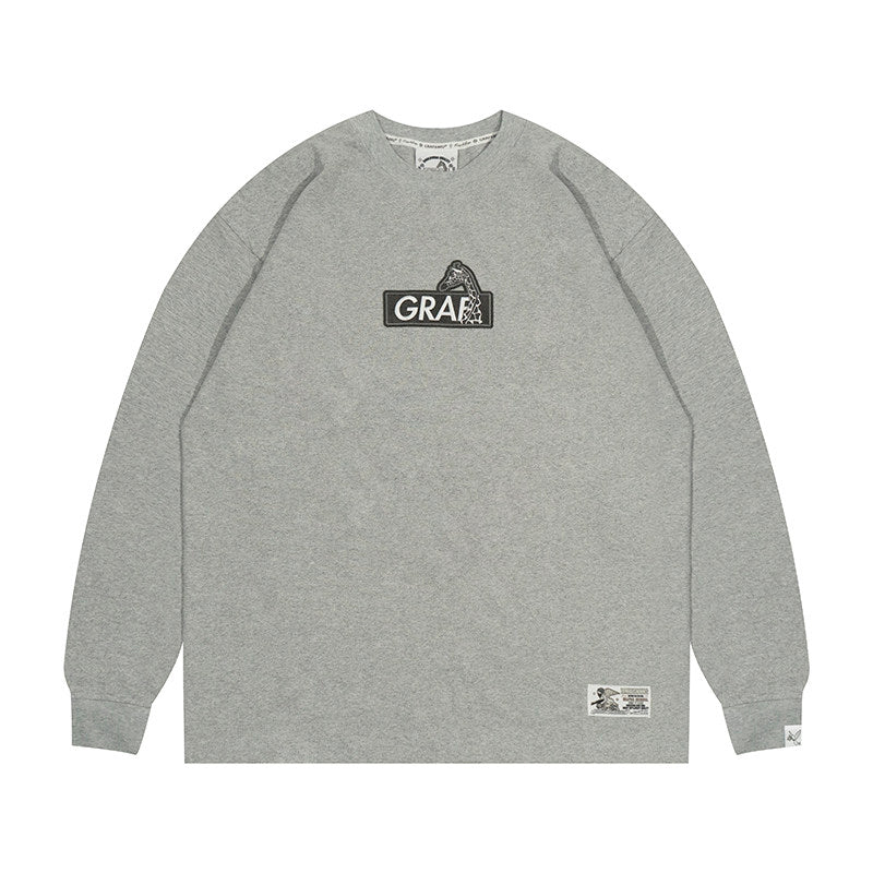 GRAF&WU Classic Giraffe Embroidered Long-Sleeve T-Shirt