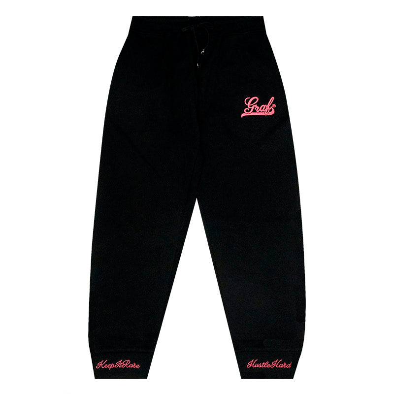 GRAF&WU Embroidered Letter Slim-Fit Lightweight Sweatpants