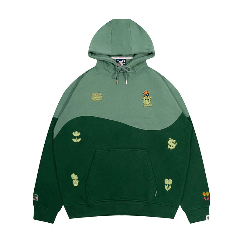 GRAF&WU X POPSUNDAY Money Tree Cute Ghost Lucky Fortune Fleece Hoodie