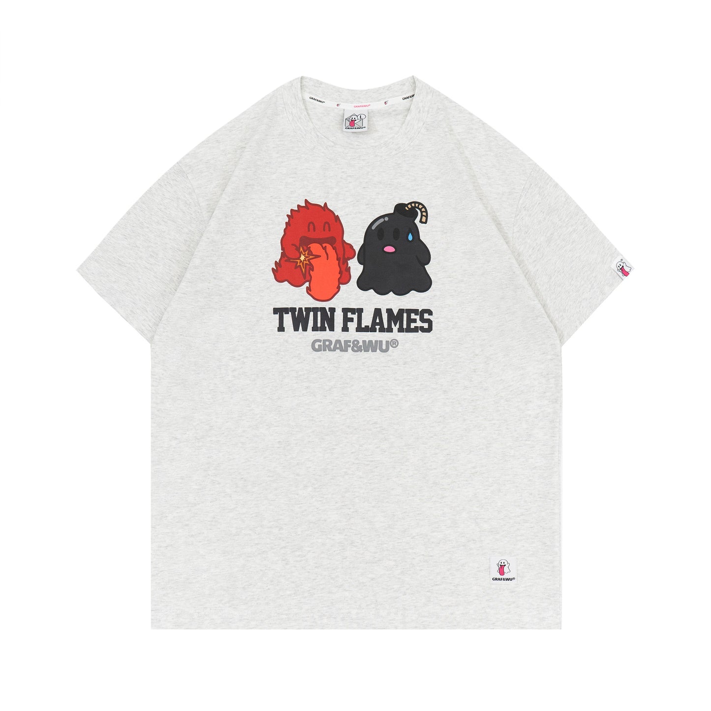 GRAF&WU TwinFlames Soul Mirror Ghost Couple T-Shirt