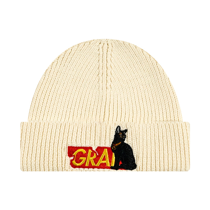 GRAF&WU Classic Colorful Embroidered Knitted Beanie