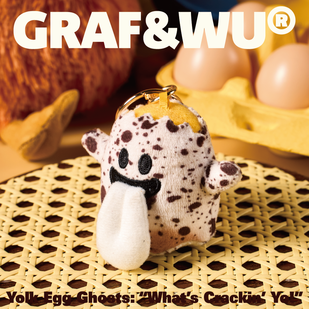 GRAF&WU Lovely Quail Egg Cute Ghost Bag Charm