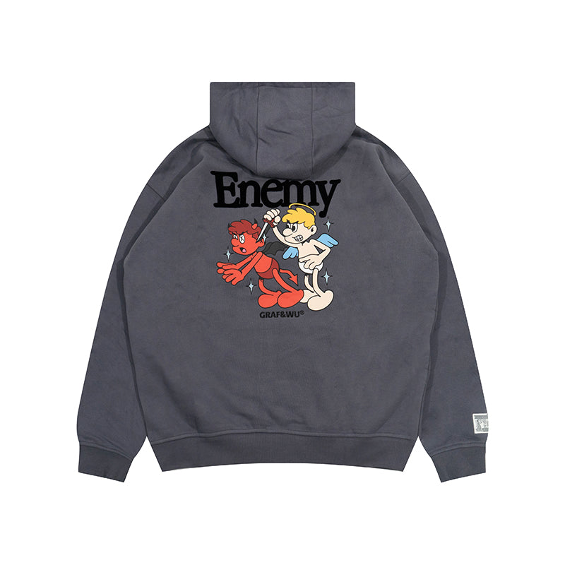 GRAF&WU 9 Relationships Love Family Friend Fleece Hoodie