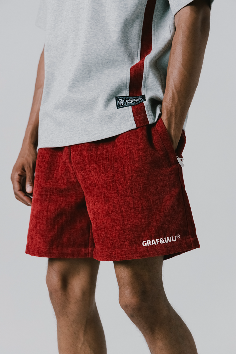 GRAFWU Flannel Fabric Comfortable Men Shorts