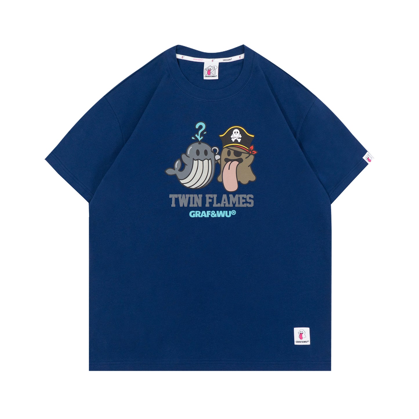 GRAF&WU TwinFlames Soul Mirror Ghost Couple T-Shirt