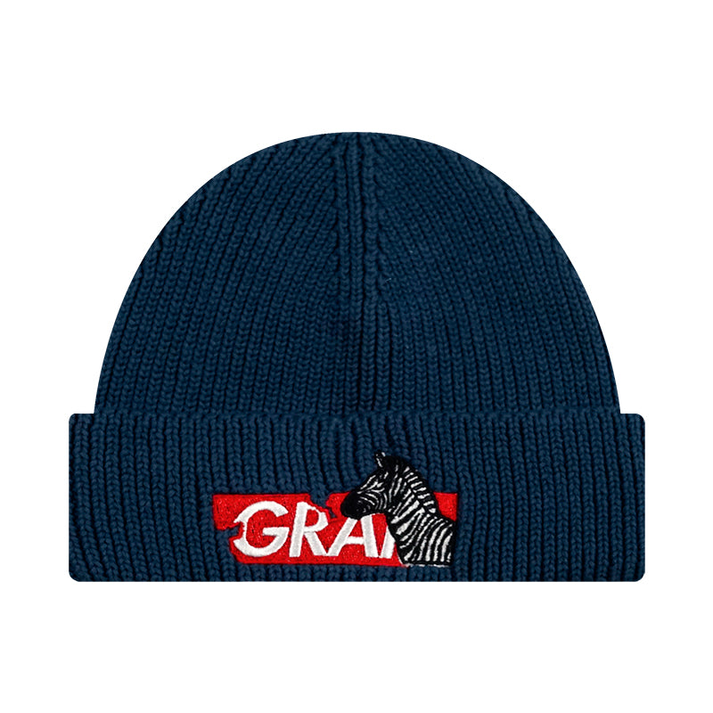 GRAF&WU Classic Colorful Embroidered Knitted Beanie
