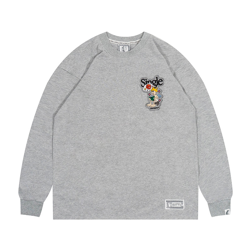 GRAF&WU 9 Relationships Character Embroidery Design Long-sleeves Shirt