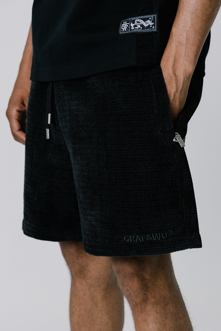 GRAFWU Flannel Fabric Comfortable Men Shorts