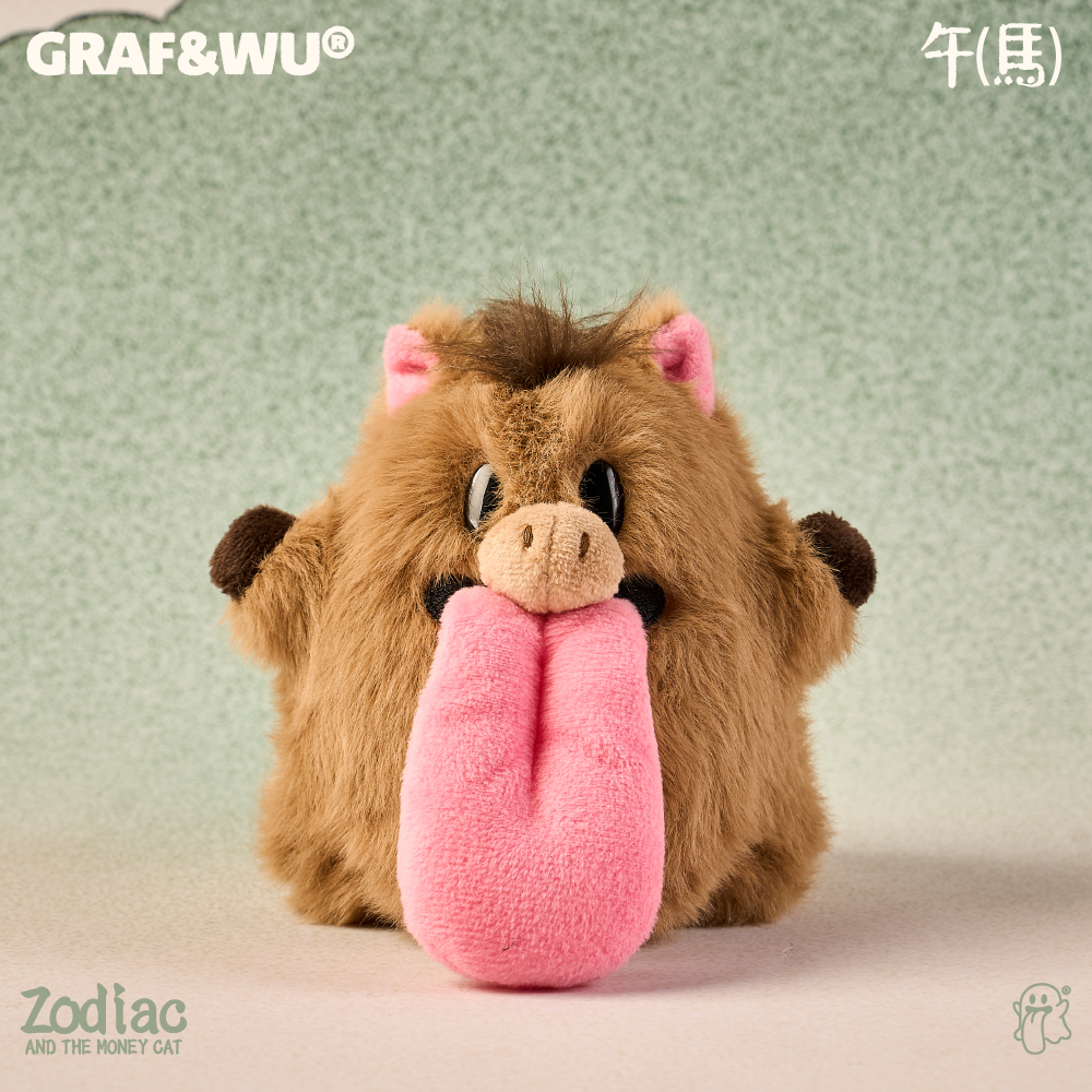 GRAF&WU Maneki-neko 12 Zodiac Signs Trend Bag Charm Plush Dolls