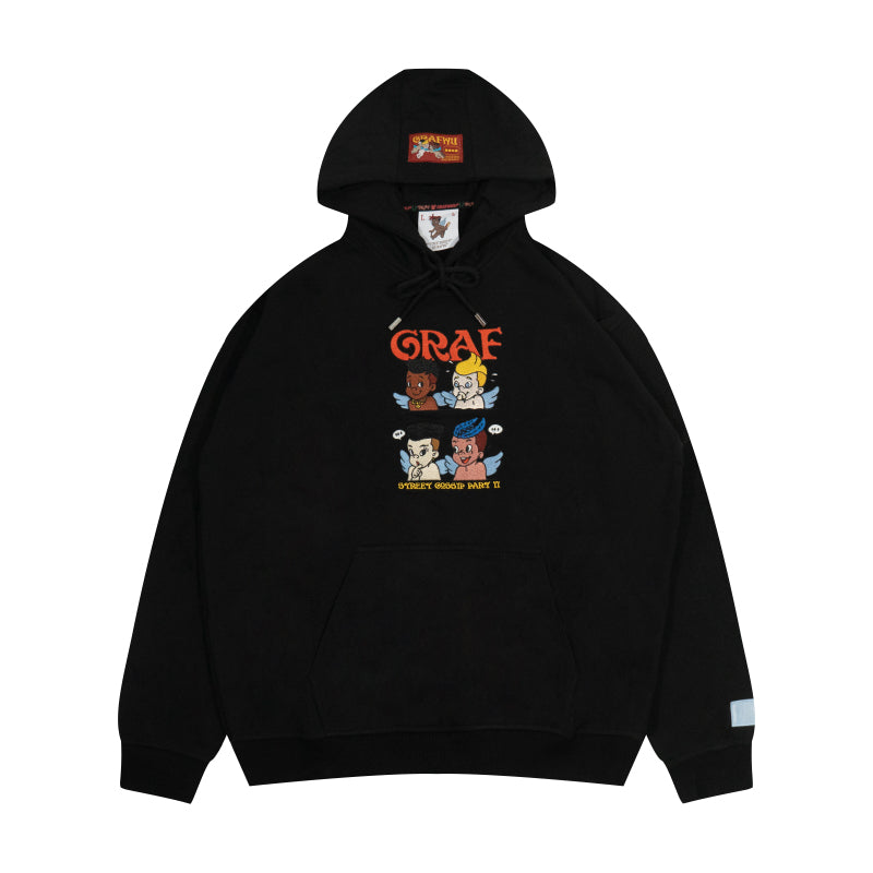 GRAF&WU Street Gossip Series Angel Bunny Doberman Hoodie