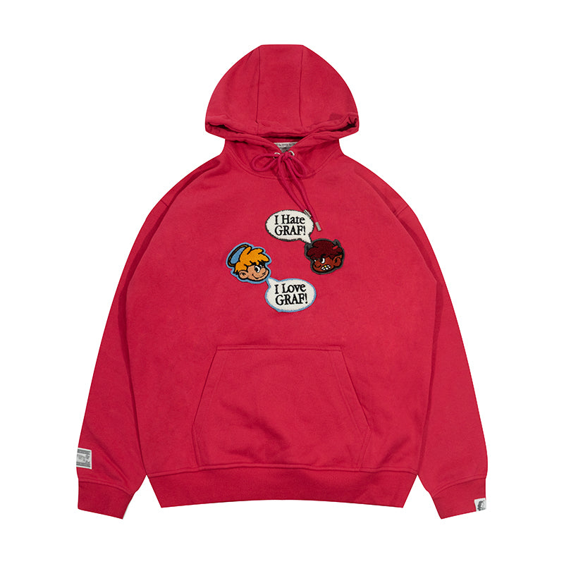 GRAF&WU 9 Relationships Love Family Friend Fleece Hoodie