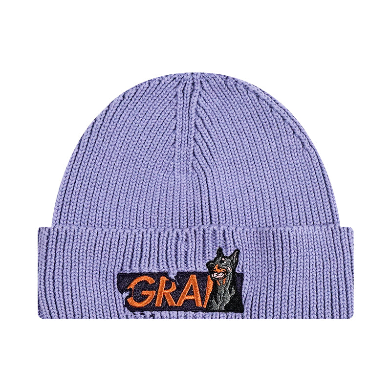 GRAF&WU Classic Colorful Embroidered Knitted Beanie