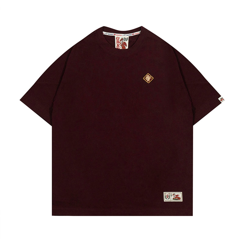 GRAFWU Square Colorful Graf Letter Embroidery T-Shirts