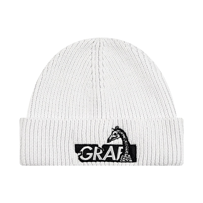 GRAF&WU Classic Colorful Embroidered Knitted Beanie