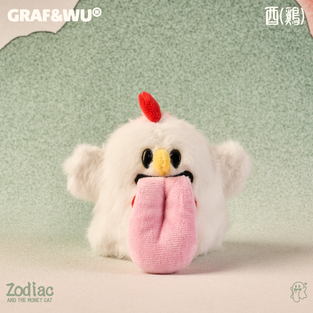 GRAF&WU Maneki-neko 12 Zodiac Signs Trend Bag Charm Plush Dolls