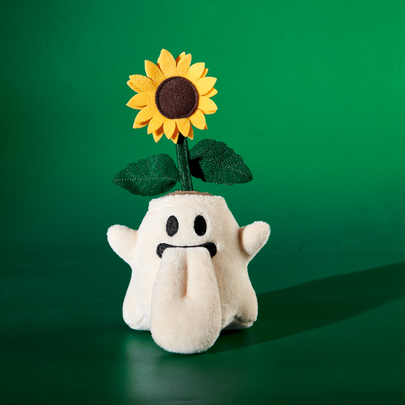 GRAF&WU Flower BooGhost Plush Bag Charm Cute Plant Ghost Hanging Decoration For Handbags And Backpacks