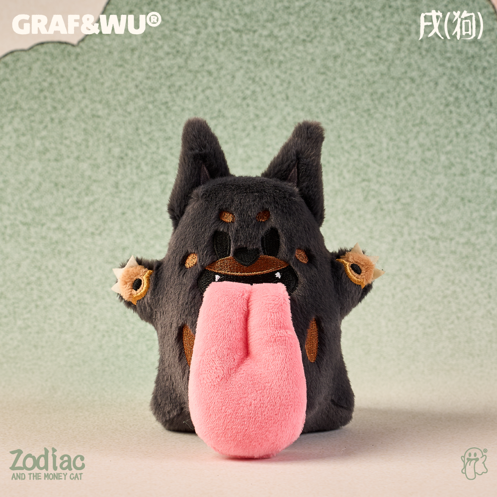GRAF&WU Maneki-neko 12 Zodiac Signs Trend Bag Charm Plush Dolls