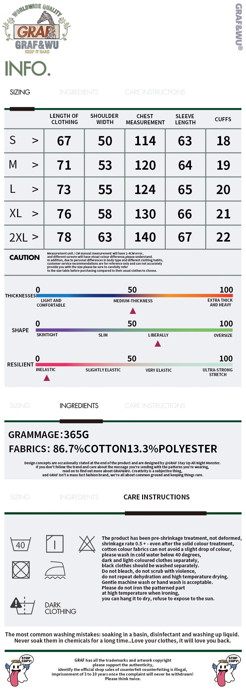 GRAF&WU Fruit Cute Ghost Towel Embroidery Fleece Hoodie