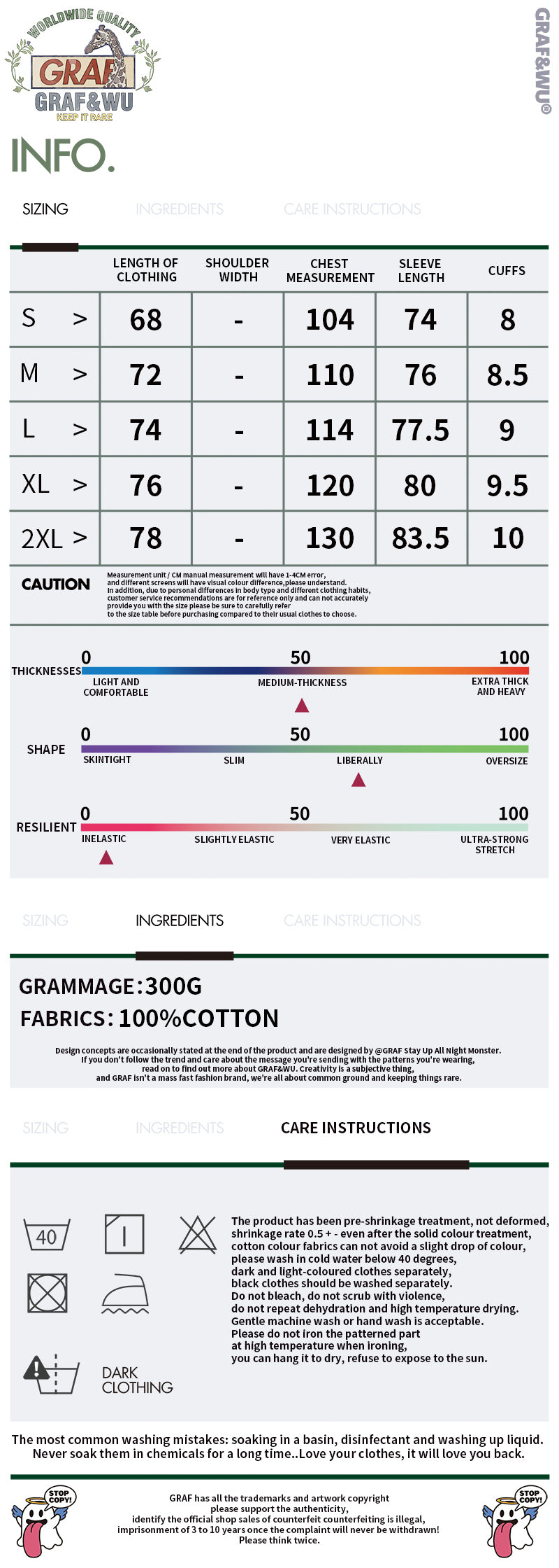 GRAF&WU Giraffe Embroidery Logo Layered Look long-sleeved Shirt