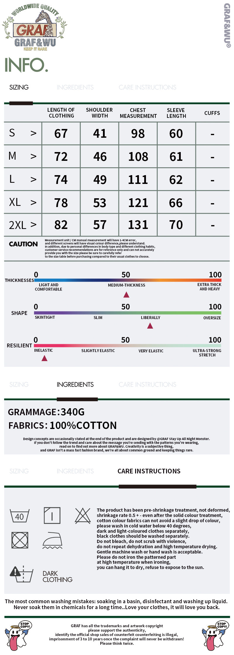 GRAF&WU Tribute Artist Magritte Sky 100% Cotton Long-sleeved Shirt