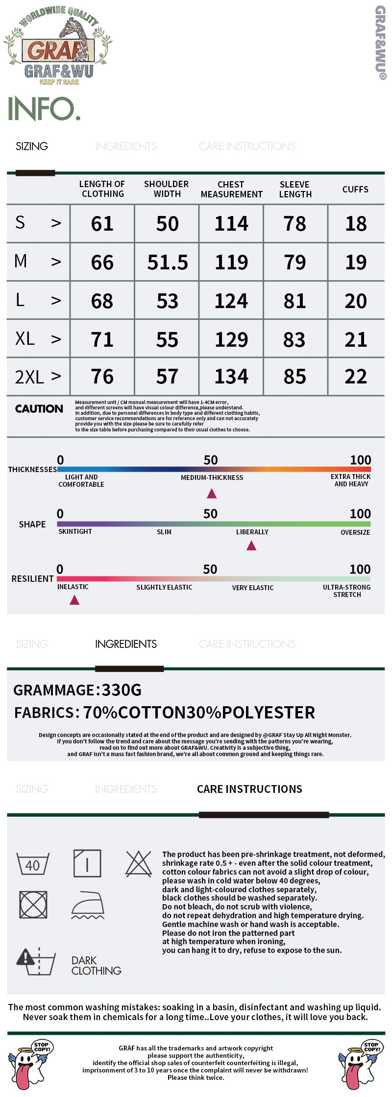 GRAF&WU Street Activity Giraffe Retro Thin Fleece Crewneck Sweatshirt