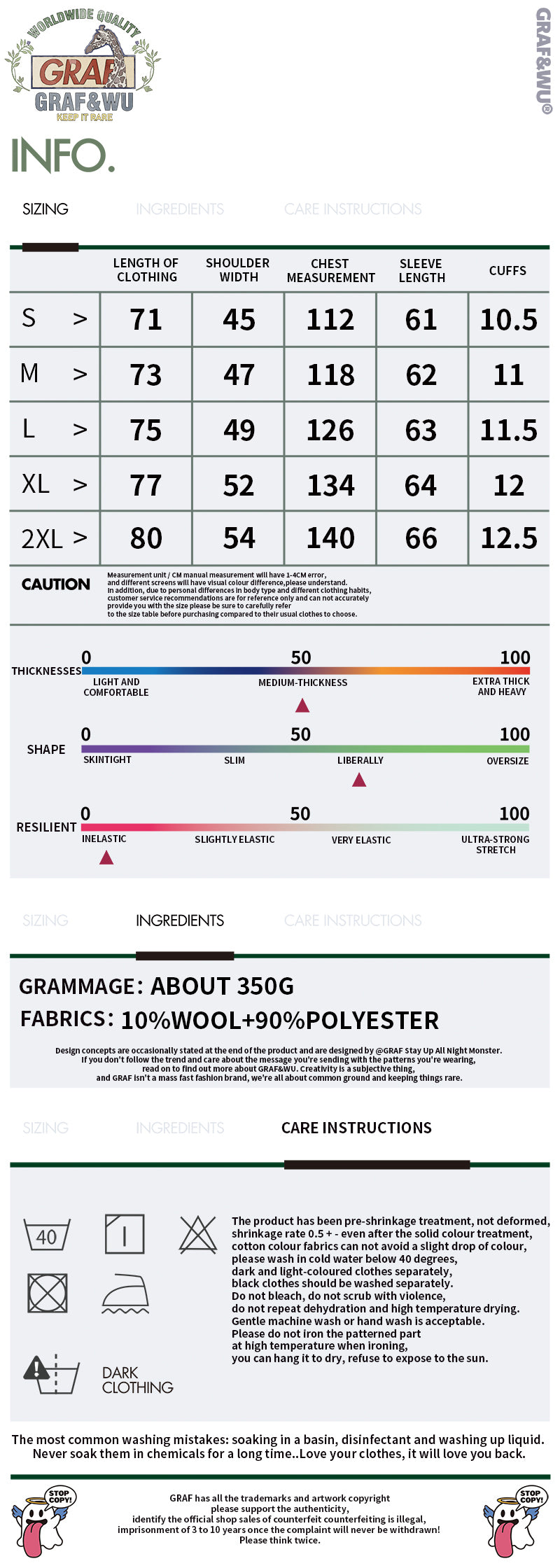 GRAF&WU Plaid 3 LOVE Heart Eembroidery Streetwear Brushed Shirt