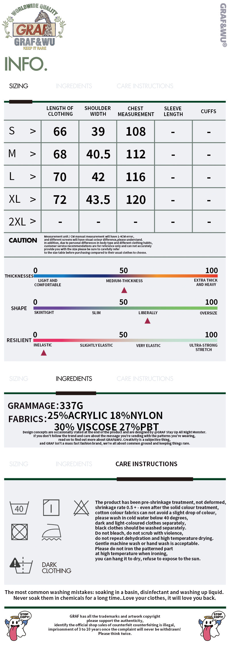 GRAF&WU Brand Logo Embroidered Street Shirt