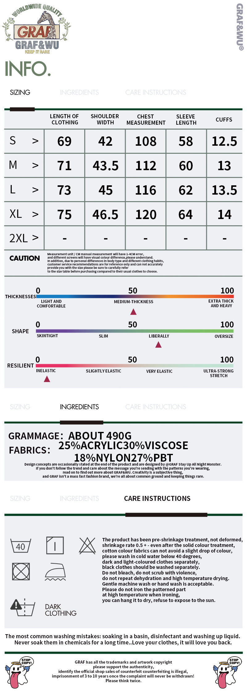 GRAF&WU Jacket Streetwear Brand Embroidered Knitted Suit Coat