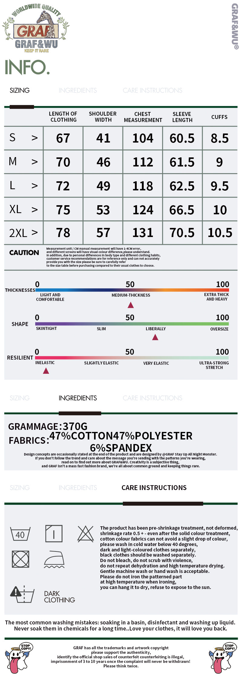 GRAF&WU Vintage Letter Cotton Henley Collar Long-sleeve Shirt