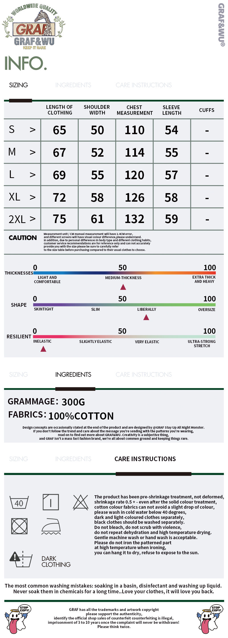 GRAF&WU Brand Letter Gold Thread Eembroidery Workwear Jacket Coat